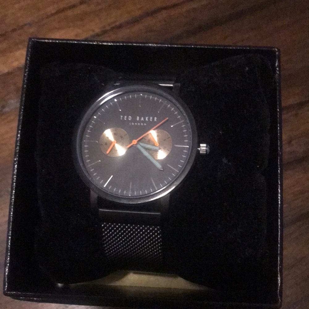 Ted Baker Men Brit 10031186 Smart Casual Mesh Band Black Watch